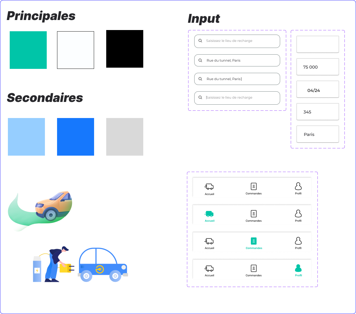 Design system mock-up